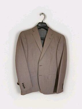 JF J.Ferrar Slim Fit Suit Jacket Blazer Men Men's 36S Tan Khaki J. Ferrar